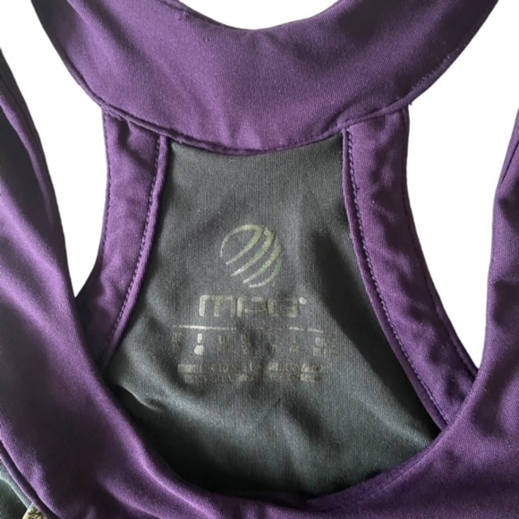 MPG Athletic Workout Yoga Top with Built-in Bra Size 10 - Picture 5 of 11